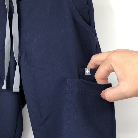 Figs Technical Collection Dark Blue Scrub Pants Size XXS Style #TW2000P PO#1517 - Picture 4 of 15